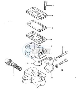 GSX1100 (T-X) drawing FRONT MASTER CYLINDER