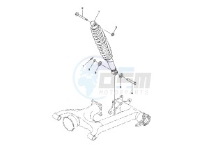 ATV 400 drawing REAR SUSPENSION