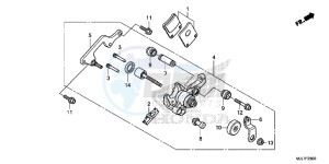 NC750DE Integra - NC750D Europe Direct - (ED) drawing PARKING BRAKE CALIPER