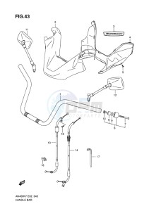 AN400 BURGMAN EU-UK drawing HANDLEBAR