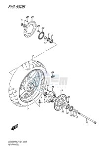 GSX-250 RA drawing REAR WHEEL (GW250RAZL8 P21)