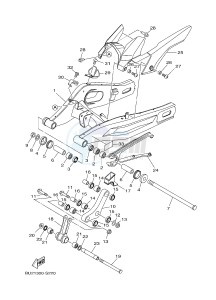 MT07A MT-07 ABS 700 (BU21) drawing REAR ARM