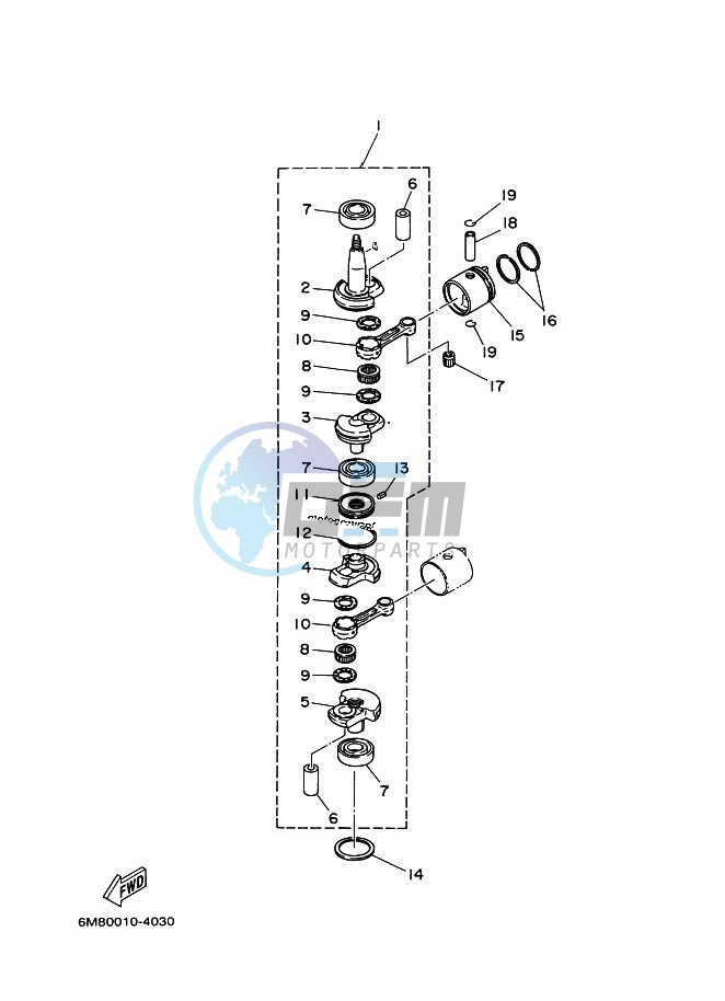 CRANKSHAFT--PISTON