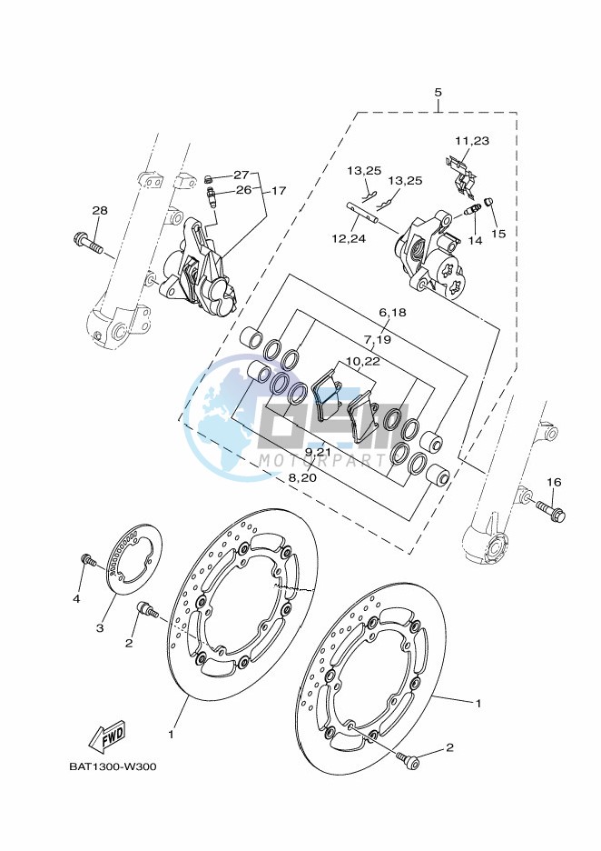 FRONT BRAKE CALIPER