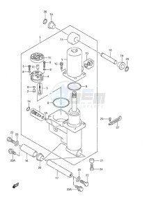 DF 40 drawing Power Trim