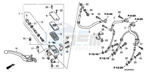 CBF1000FAB drawing FR.BRAKE MASTER CYLINDER (CBF1000FA/ FS/ FT)