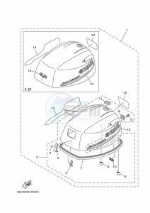 FT9-9LE drawing FAIRING-UPPER