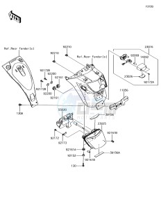 VULCAN S ABS EN650EHF XX (EU ME A(FRICA) drawing Taillight(s)