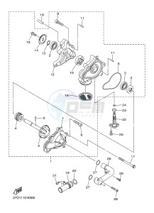 XVS1300A MIDNIGHT STAR (1CS9) drawing WATER PUMP