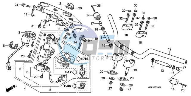 HANDLE PIPE/TOP BRIDGE