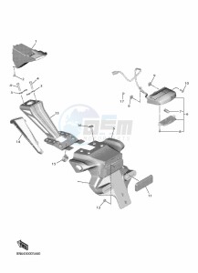 YZF600 YZF-R6 (BN6S) drawing TAILLIGHT