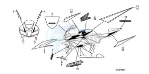 CBR600RR9 BR / MME - (BR / MME) drawing MARK/STRIPE (6)