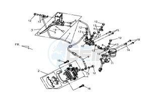 QUAD LANDER 300S drawing REAR BRAKE CALIPER / BRAKE MOUNT