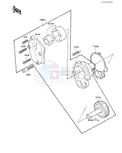 KZ 1300 A (A4) drawing OIL PUMP