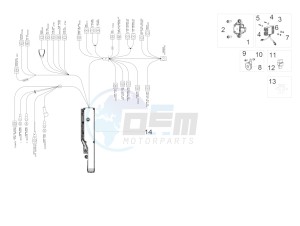 RSV4 1000 RR (EMEA) (EU, IL) drawing Front electrical system