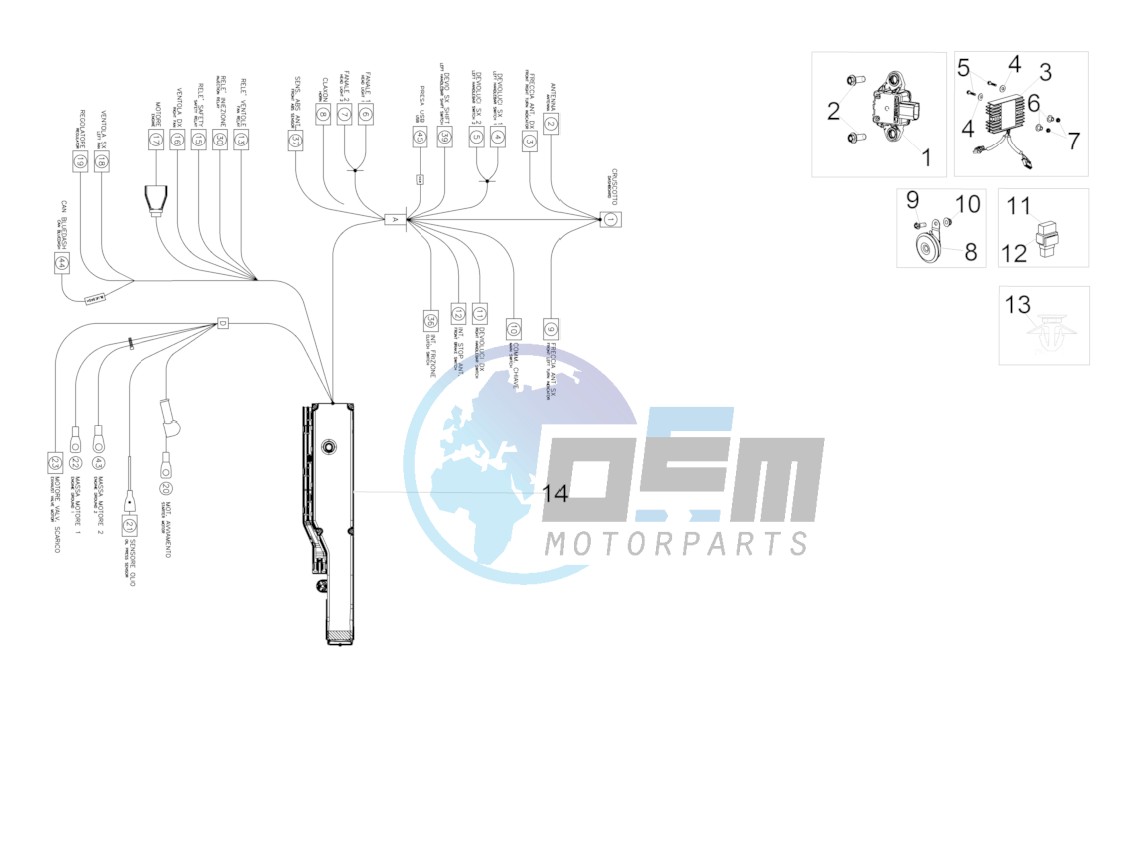 Front electrical system