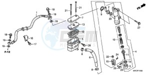 XL125VA E / MKH drawing RR. BRAKE MASTER CYLINDER