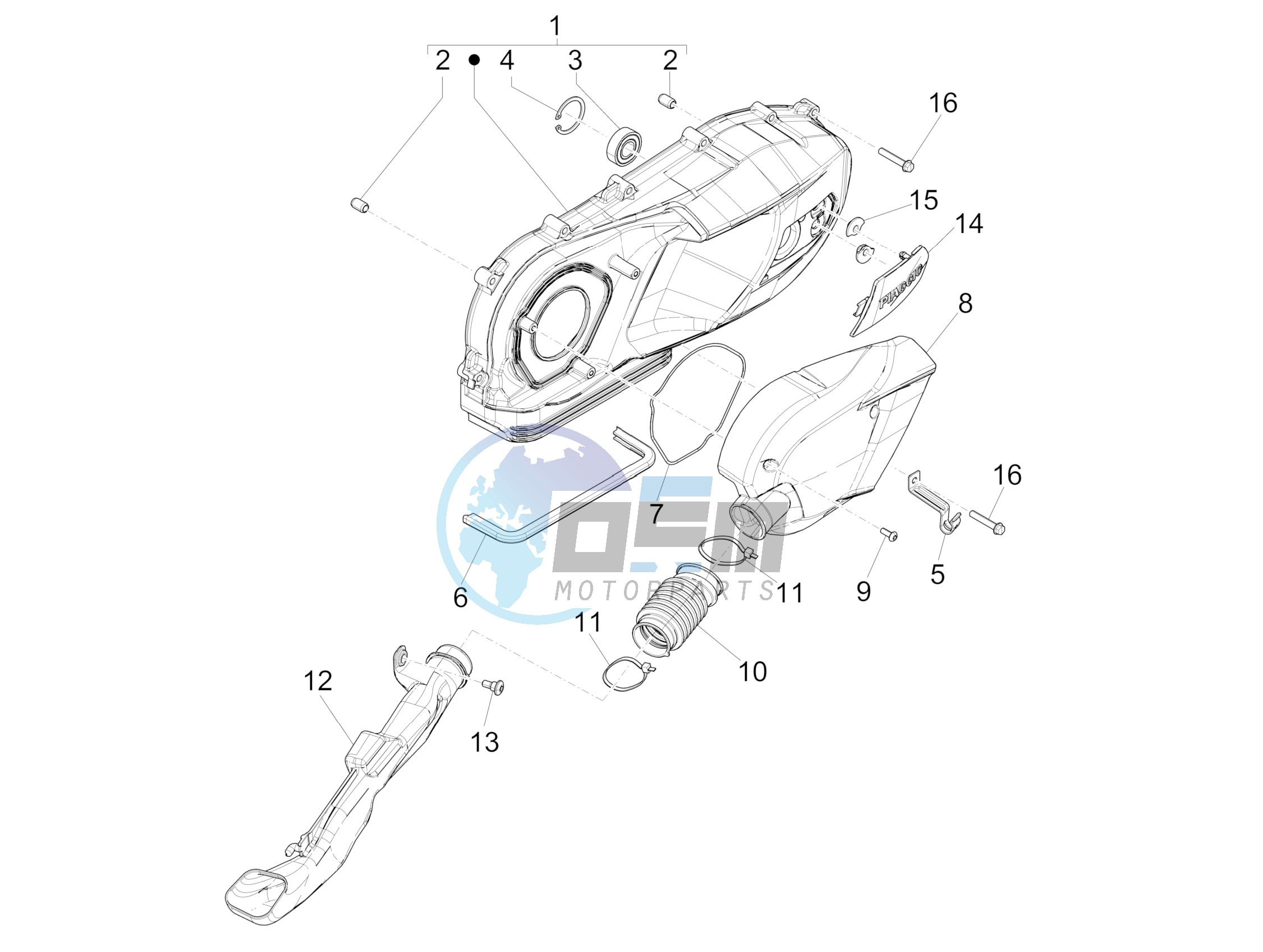 Crankcase cover - Crankcase cooling