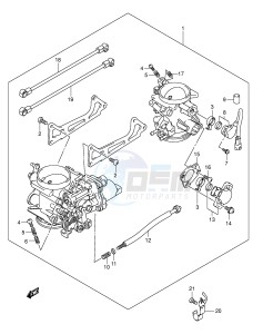 SV1000 (E2) drawing THROTTLE BODY