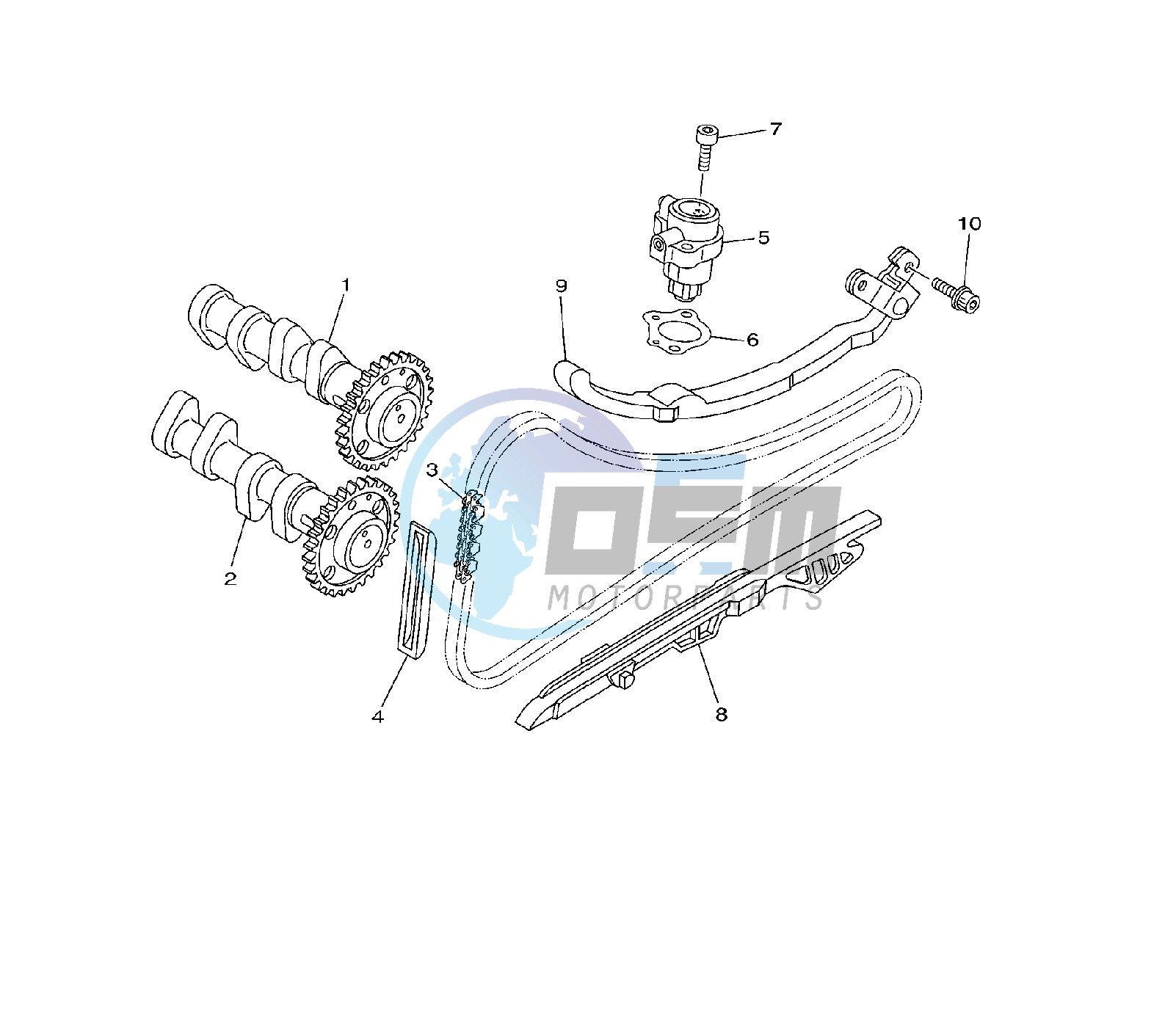 CAMSHAFT AND TIMING CHAIN