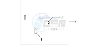 CBR1000RA9 France - (F / ABS CMF REP) drawing TANK BAG ATT KIT