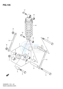 GSX650F (E21) Katana drawing REAR CUSHION LEVER (GSX650FUAL1 E21)