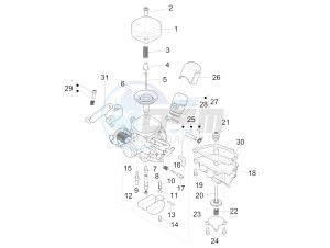 Liberty 50 4T PTT (B-NL) drawing Carburetor's components