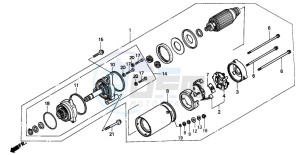 GL1500SE GOLDWING SE drawing STARTING MOTOR