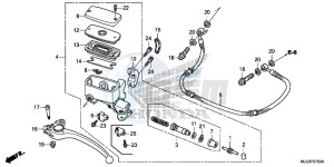 GL1800BD F6B Bagger - GL1800BD UK - (E) drawing CLUTCH MASTER CYLINDER