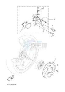 NS50 AEROX R (1PH7 1PH7 1PH7 1PH7) drawing REAR BRAKE CALIPER