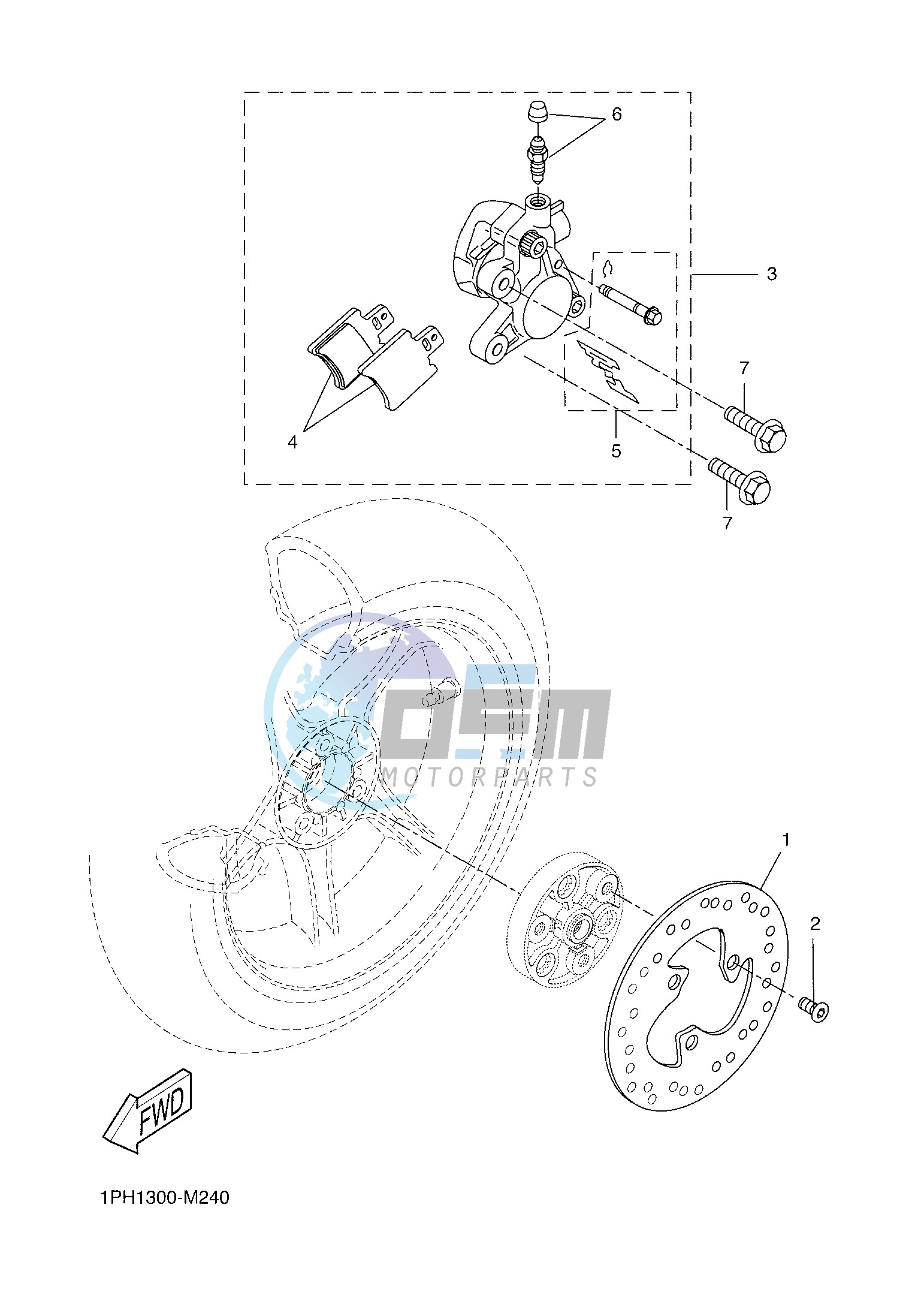 REAR BRAKE CALIPER