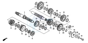 CR125R drawing TRANSMISSION