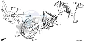 TRX500FA5F TRX500FA Europe Direct - (ED) drawing HANDLE PIPE