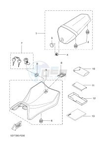 MT125A MT-125 ABS MT-125 ABS (BR35 BR35 BR35 BR35) drawing SEAT