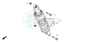 CB600F CB600F drawing REAR CUSHION (CB600F3/4/5/6)