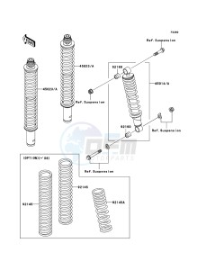 KVF360 4x4 KVF360A8F EU GB drawing Shock Absorber(s)