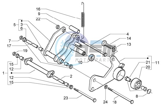 Swinging arm