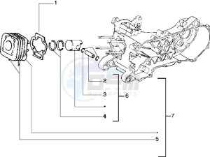 Stalker 50 drawing Cylinder-piston-wrist pin assy