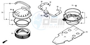 ST1100 drawing AIR CLEANER