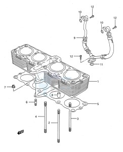 GSX-R750 (E28) drawing CYLINDER