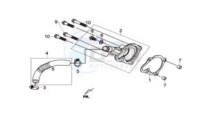 GTS 300i 2012 drawing WATERPOMP COVER