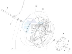 LIBERTY 50 CORPORATE NO ABS E4 (EMEA) drawing Front wheel