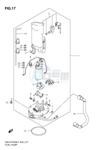 GSX-R1000 (E2) drawing FUEL PUMP (GSX-R1000K1)