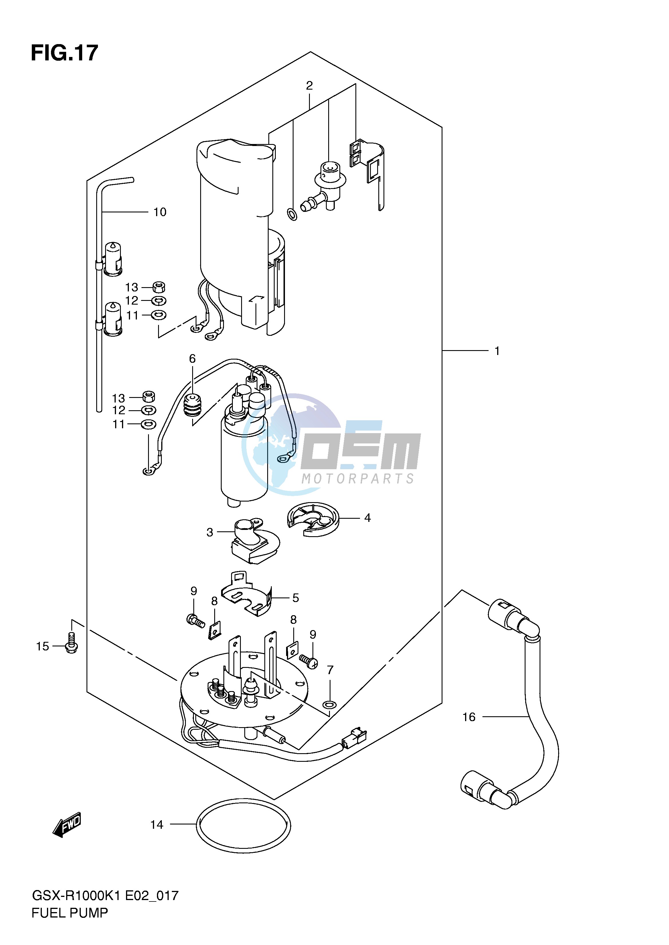 FUEL PUMP (GSX-R1000K1)