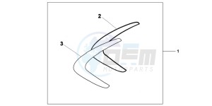 XL700VB drawing FAIRING SCUFF GUARD