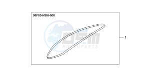 NV750C2 drawing FR.MUDGUARD ORNAMENT