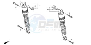 NES150 125 drawing REAR CUSHION