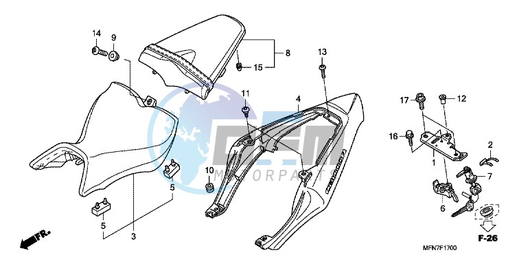 SEAT/ SEAT COWL