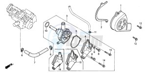 CBR600F4 drawing WATER PUMP