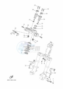 XTZ690 TENERE 700 (BEH3) drawing STEERING